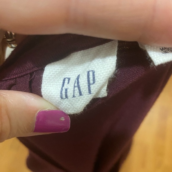 GAP Burgundy Sleeveless Relaxed Tank Top - Picture 4 of 5